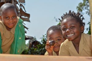 three-african-children