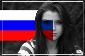 russian-flag-on-woman-face