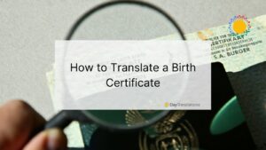 translate birth certificate