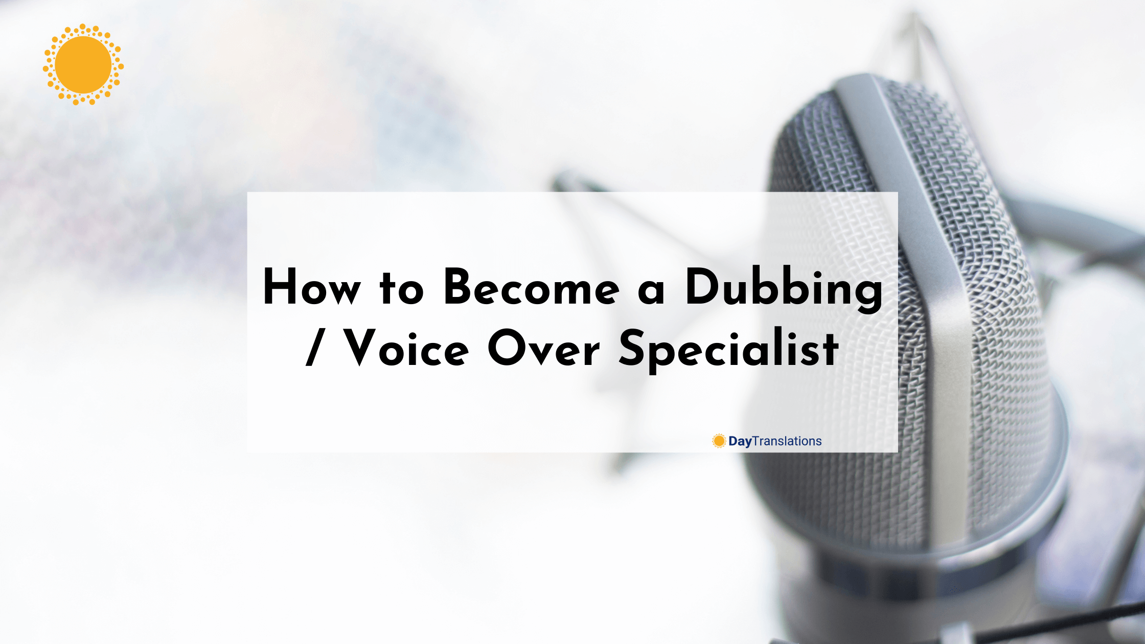 how to become a dub voice actor