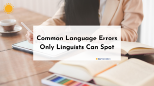 language errors