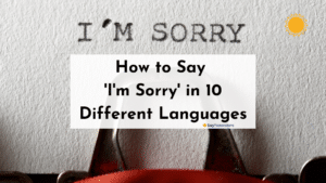 sorry in different languages