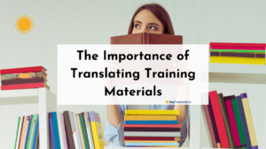 translating training materials