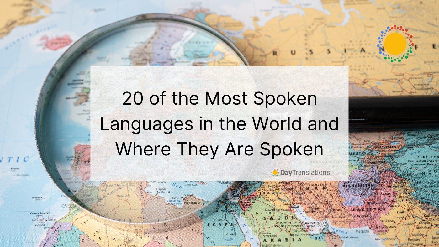 top 20 most spoken languages