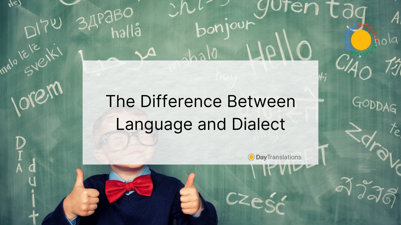 difference between dialect and language