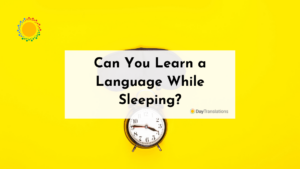 learn a language while you sleep