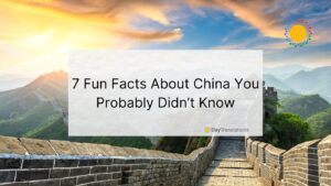 fun facts about china