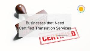 certified translation services
