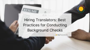 hiring translators
