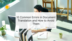Common Errors in Document Translation