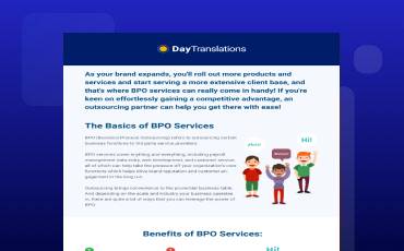 Basics of BPO Services